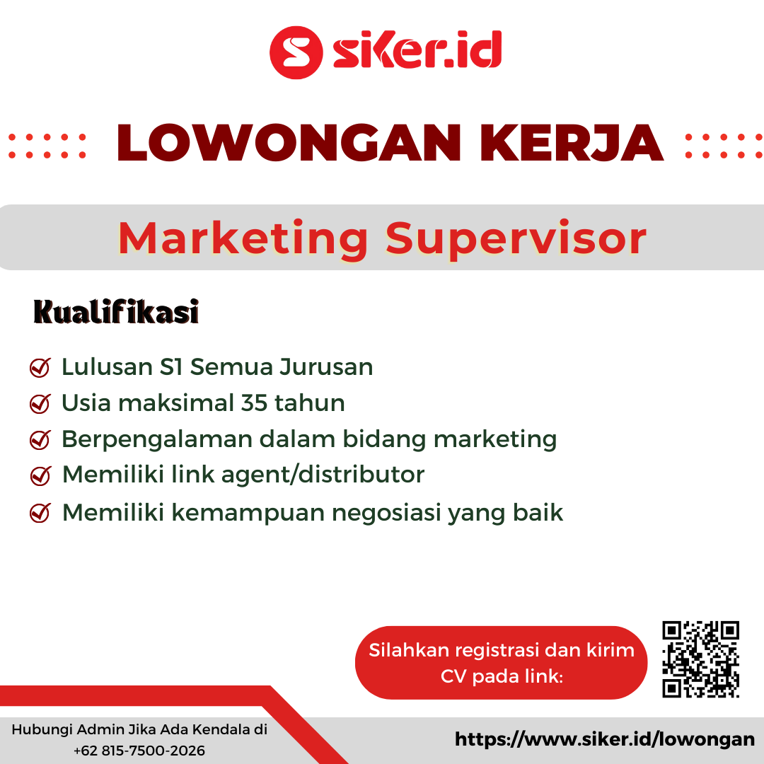 Marketing Supervisor - PT Konten Indonesia Selaras